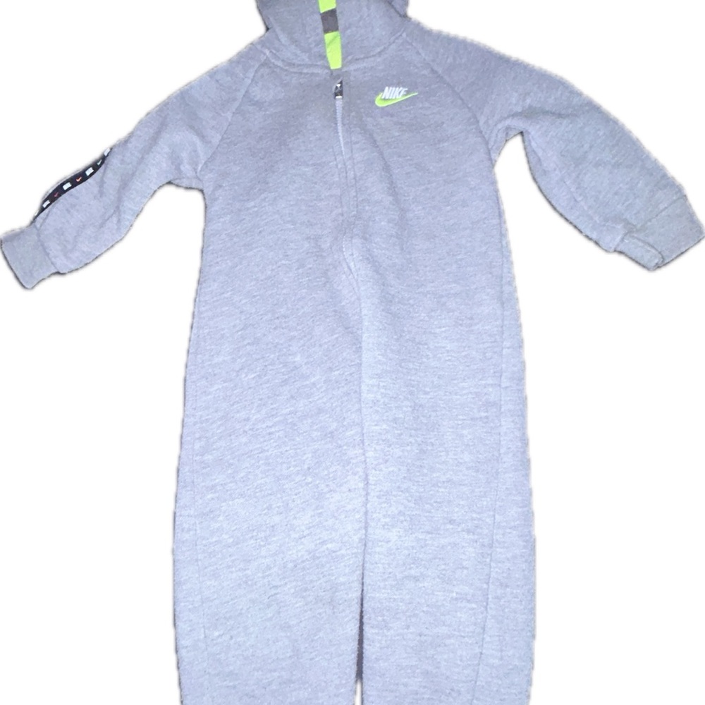 Nike Gray Hooded Jumpsuit